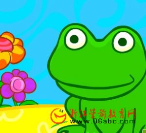 儿童歌曲FLASH：little green frog（绿色的小青蛙）